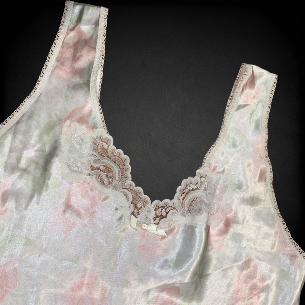 Vintage Floral Nightgown Slip - Picture 5 of 7